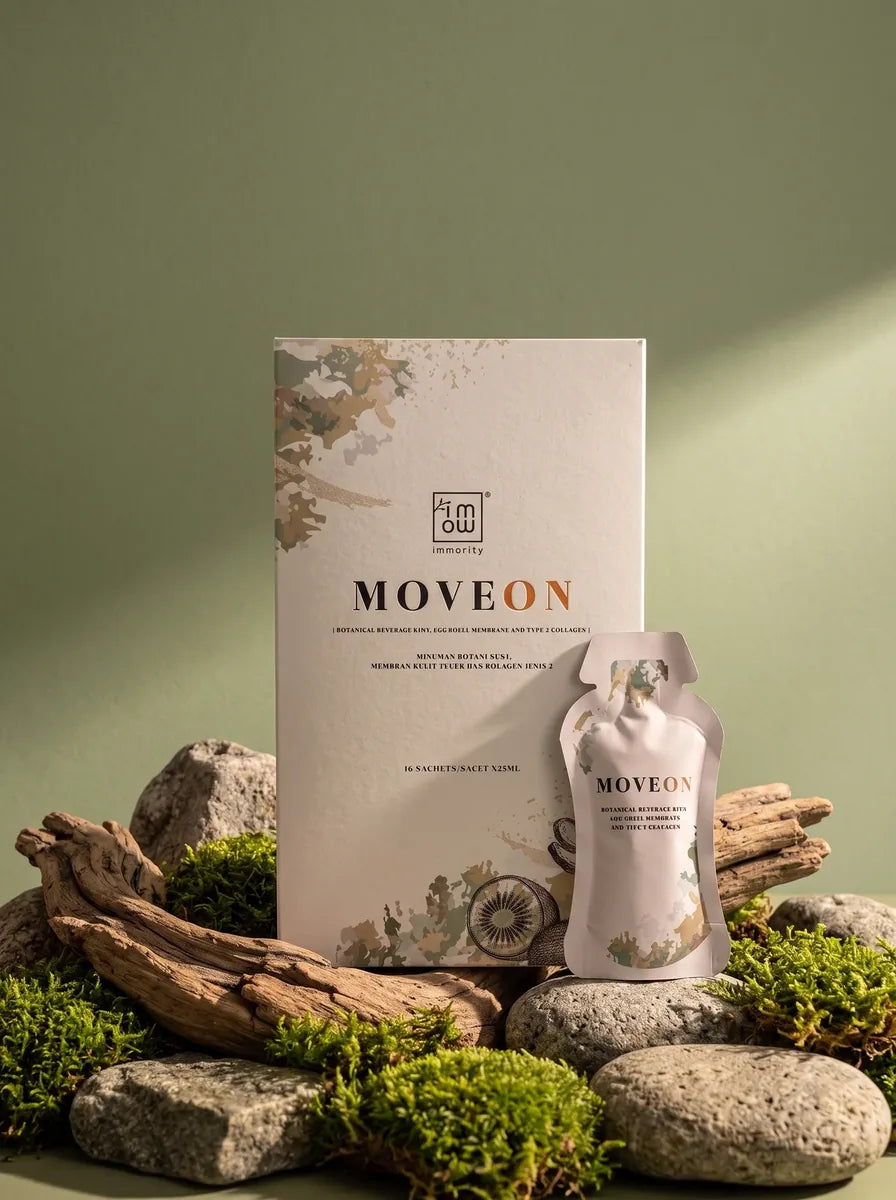 MoveOn box and liquid sachet